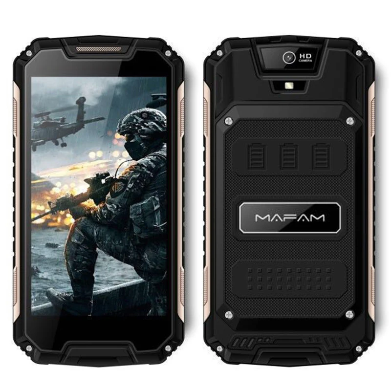 Mafam Прочный Открытый Android 6 0 смартфон 5 дюймов QHD экран четырехъядерный 1 + 8 Гб 3g WCDMA