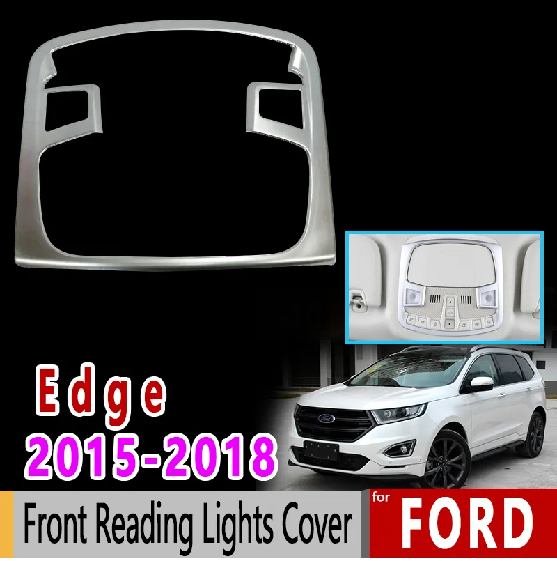 

for Ford Edge Endura Chrome Front Reading Lights Cover Luxury High Quality 2015 2016 2017 2018 Accessories Car Sticker