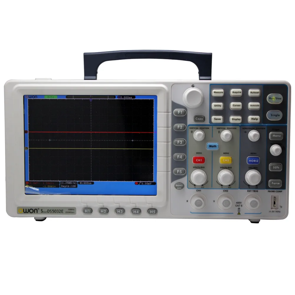 

Free Shipping High Sensitivity OWON SDS5032E Digital Oscilloscope 30Mhz Bandwidth 250MS/s Sample Rate 8"TFT Storage Oscilloscope