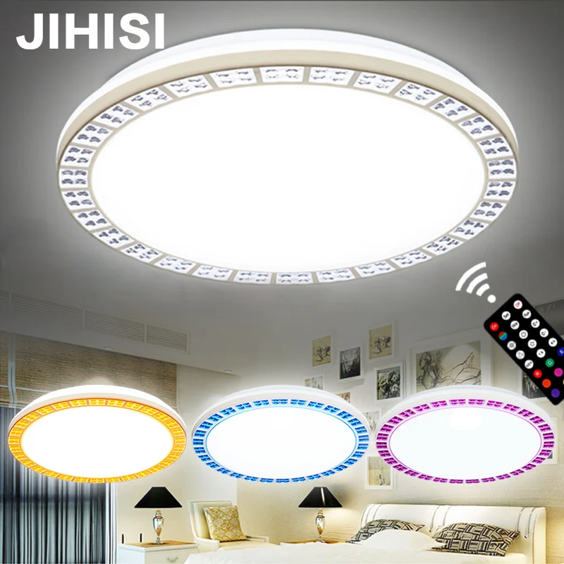 

Jihisi Ji Shi sea modern minimalist small purple full remote ceiling lamps bedroom lamp LED lamp lamp colorsun