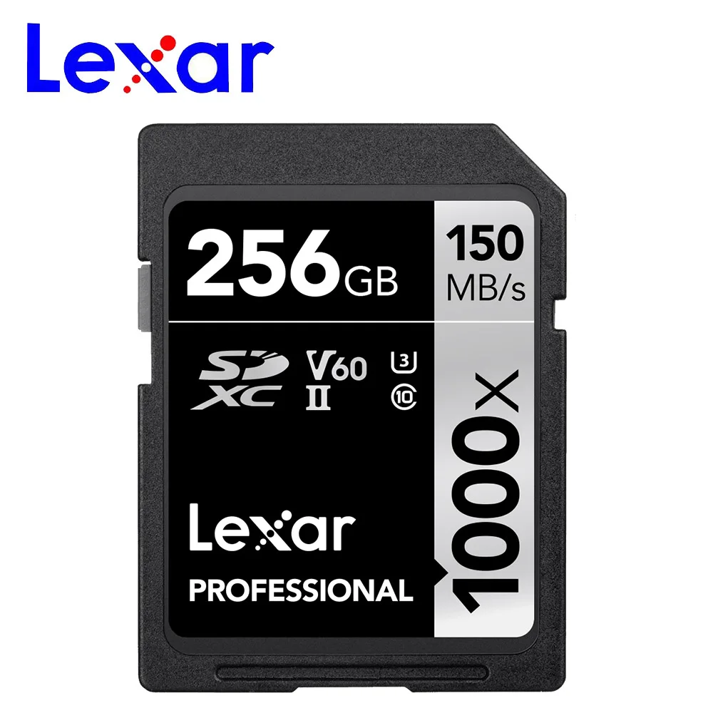 Дешевый Lexar SD карта 32 GB 64 GB 1000X high speed 150 м с UHS II U3 зеркальная камера HD 4 K карты памяти 128 GB 256 gb SDXC micro одну карту памяти