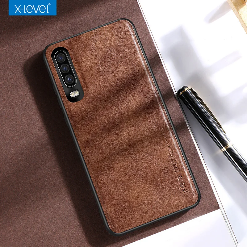 

Newest for Huawei P30 P30 Pro Phone Case, X-Level Luxury Leather Soft Edge Protective Cover for Huawei P30 Pro Case Fundas