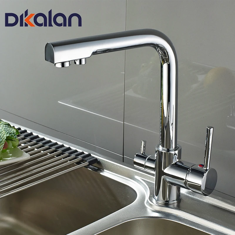 

Kitchen Faucets Deck Mounted Mixer Tap 360 Degree Rotation with Water Purification Features Mixer Tap Crane For Kitchen 4098