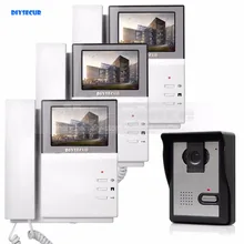 DIYSECUR 800 x 480 HD 4.3inch Video Intercom Video Door Phone Doorbell 600TV Line Outdoor Unit for Home / Office Security System