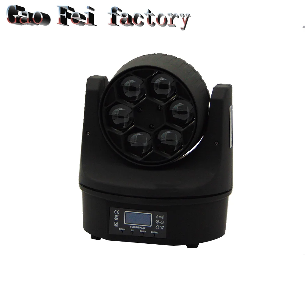 

Mini Beam 6x15W RGBW 4in1 Bees Eyes LED Moving Head Light with 11/14CH DMX DJ light