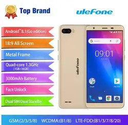 Флэш-продажа Ulefone S1 Pro 4G мобильный телефон Face ID 5,5 дюймов 18:9 дисплей Android GO MT6739 4 ядра 13MP двойная задняя камера gps OTG