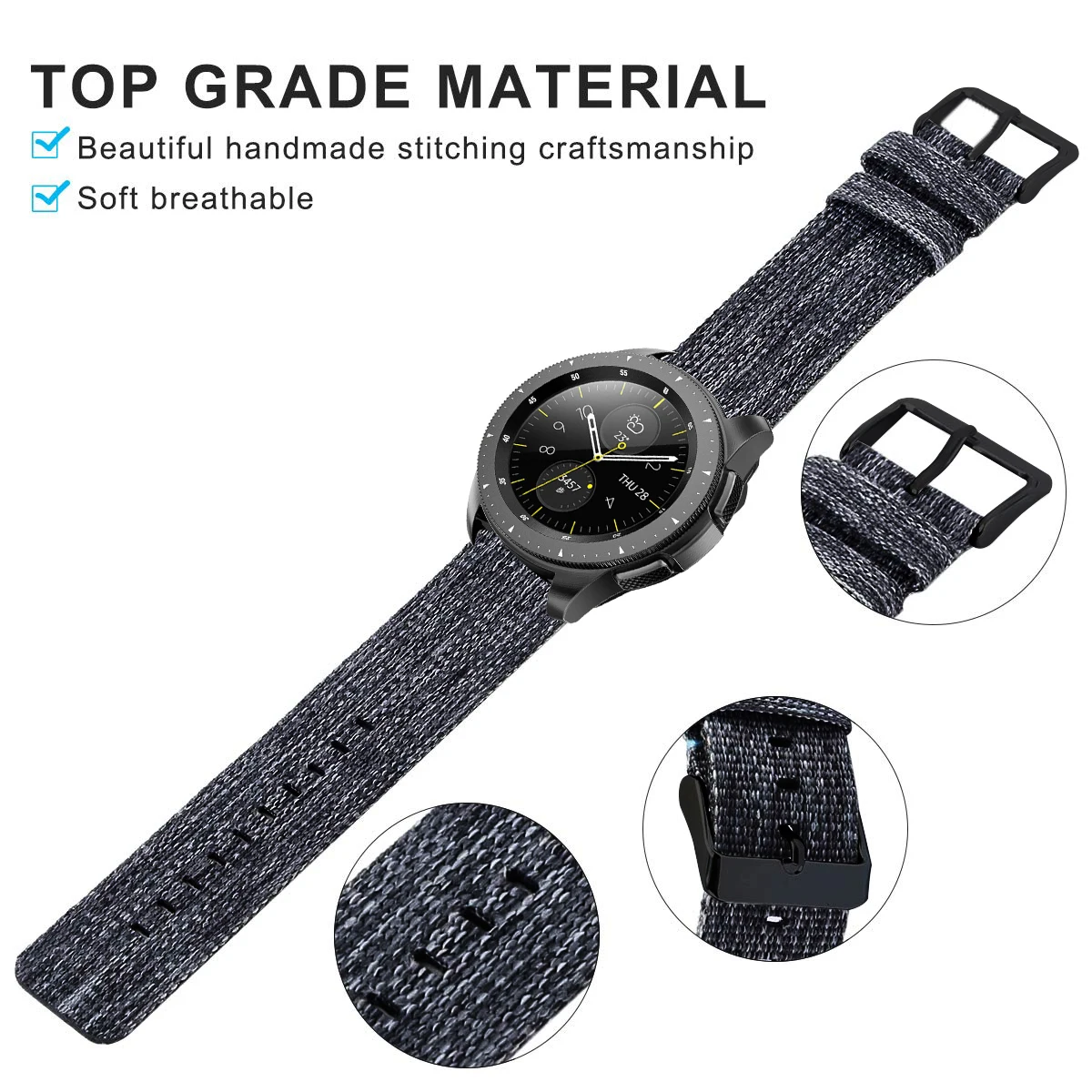 Watch Band For Samsung Gear sport S2 S3 Frontier Classic Band huami amazfit bip Strap huawei GT 2 galaxy watch active 42 46mm