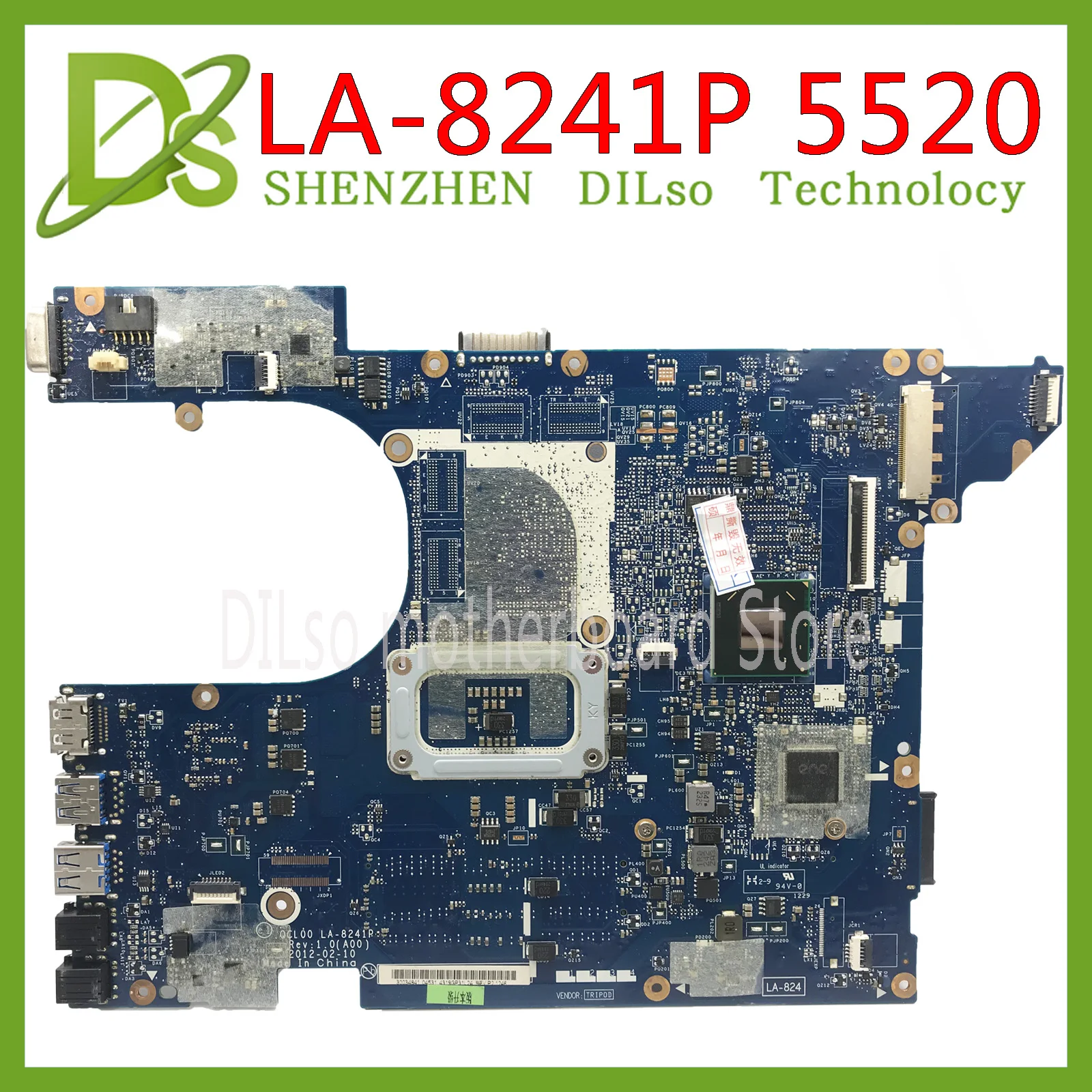 KEFU QCL00 LA-8241P материнская плата для dell Inspiron 15R 5520 7520 5520 материнская плата для ноутбука оригинальная материнская плата протестированная работа