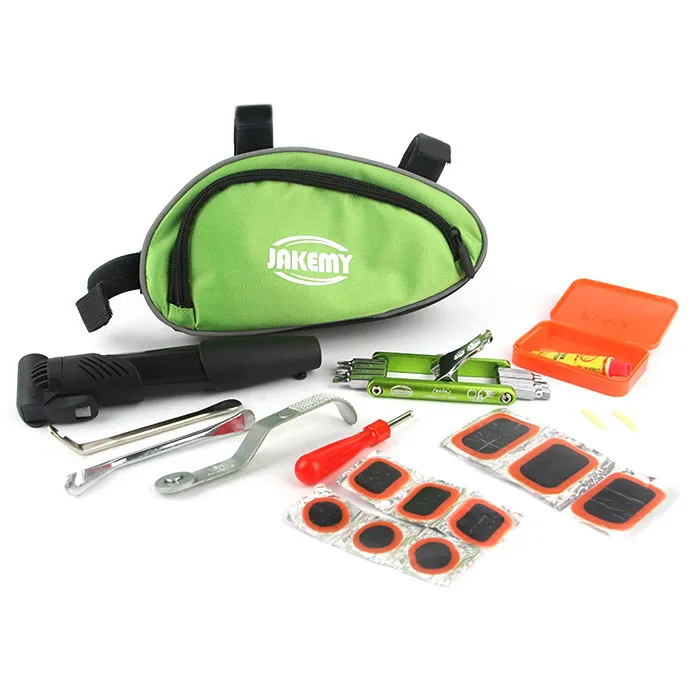 

Jakemy JM-PJ4001 11 In 1 Folding Bicycle Cycling Tire Tyre Puncture Patch Tool Kit Folding Bike Repair Tool