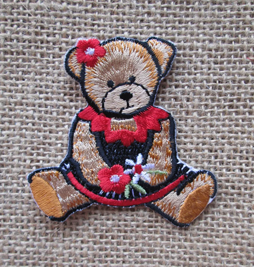 teddy bear iron on patch