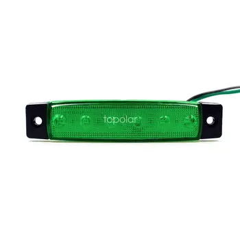 

CYAN SOIL BAY 1x DC 12/24v 6LED Side Marker Light for Truck Trailer Indicator Signal Lamp Color Green