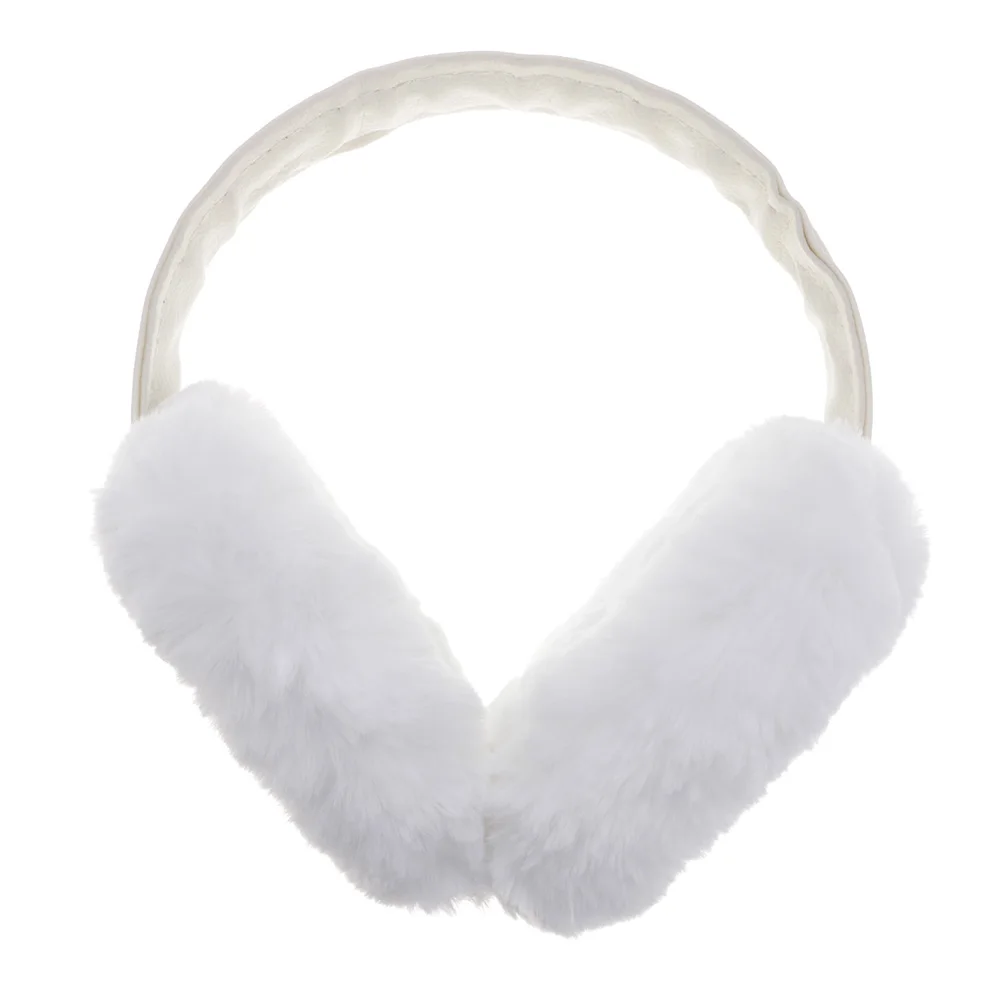 Удобные унисекс зимние толстые теплые музыкальные звукозащитные наушники защита для ушей - Цвет: Белый