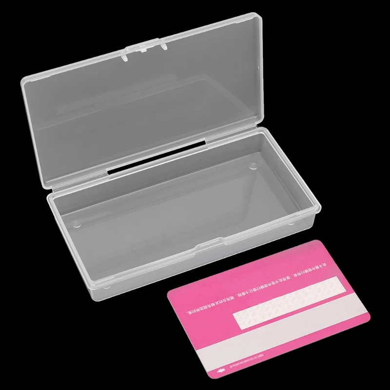 

Rectangular Plastic Transparent Clear Storage Box Jewelry Container Case Organizer Sep20