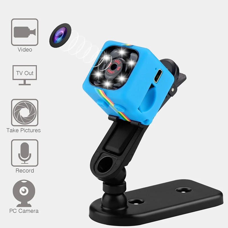 Мини DVR SQ11 микро камера HD 1080P DV мини 12MP Спортивная Автомобильный видеорегистратор
