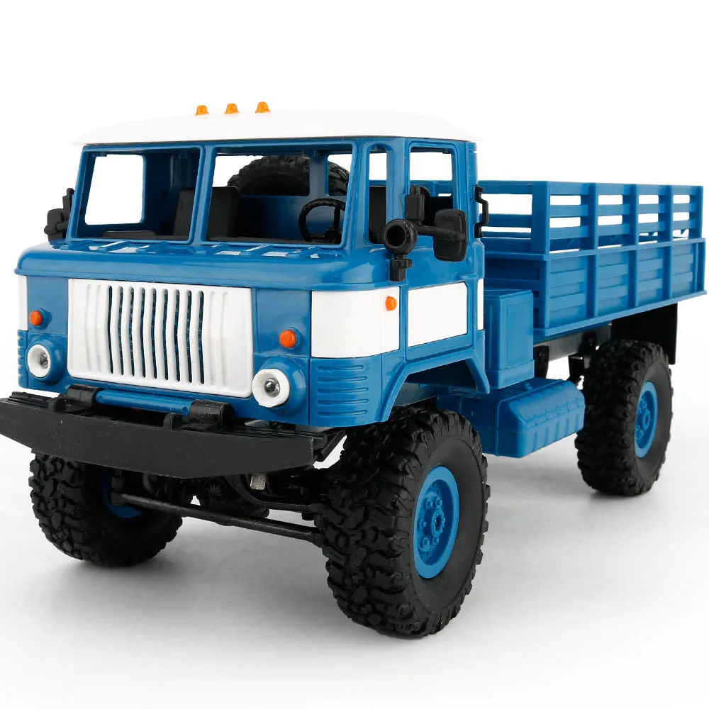 

RC Crawler Cars Remote Control Car WPL B-24 DIY Mini Off-Road RC Military Truck Four-Wheel Drive 10km/H Speed LED Headlights