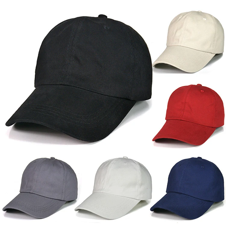 

Man and Woman Embroidery Customized 6-Panel Cap Unstructured Metal Button Cap 100% Pure Cotton Adult Curved Corner Baseball Cap