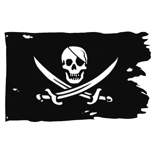 Полиэстеровый висячий старый сломанный Веселый Роджер череп крест кости Пираты мертвецов грудь флаг - Цвет: C