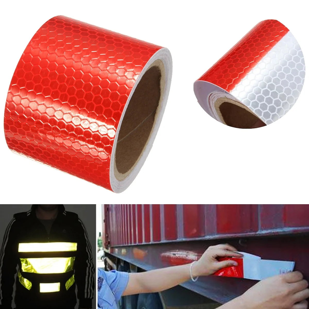 Reflective Warning Conspicuity Roll Adhesive Tape Film Vehicle Sticker