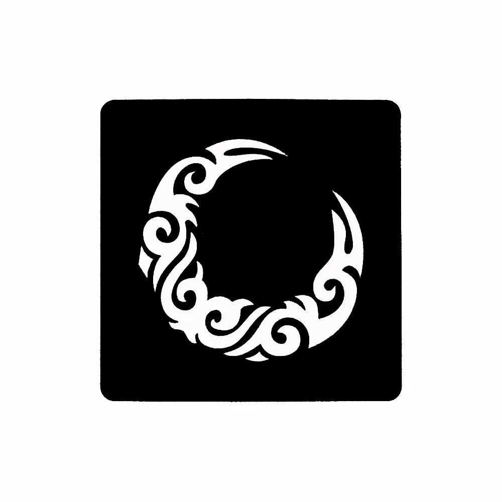 1 Sheet India Henna Tattoo Stencil Circle Totem Design Women Body Art Small Henna Template Airbrush Painting Temporary 2017 G121 (5)