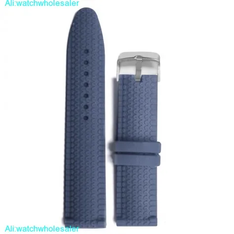 24mm Dark Navy Blue  Silicone Jelly Rubber Unisex Watch Band Straps WB1070E24JB