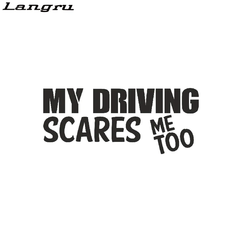 MY DRIVING SCARES ME TOO funny vinyl sticker decal Car truck suv JDM 