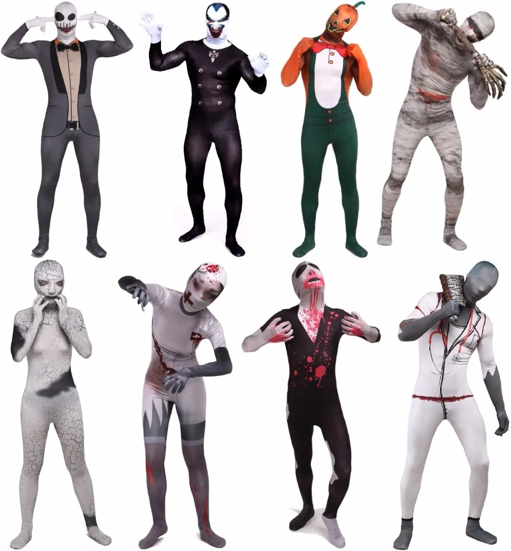 

Lycra spandex horror character costumes zentai suits halloween cosplay