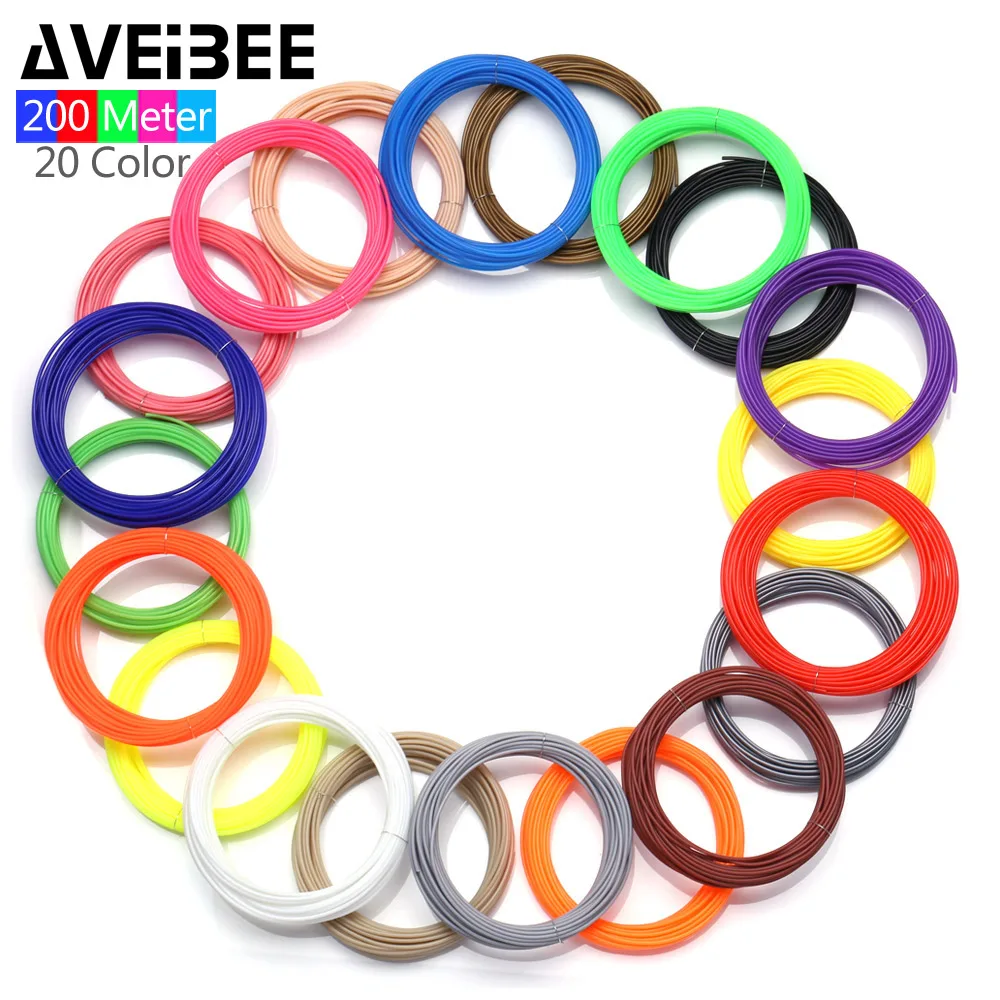 

PLA 3D Pen Filament 5/10/20 Rolls 10M Per Roll Printing Filament diameter 1.75mm Plastic for 3D Pen Filament for 3 d Printer