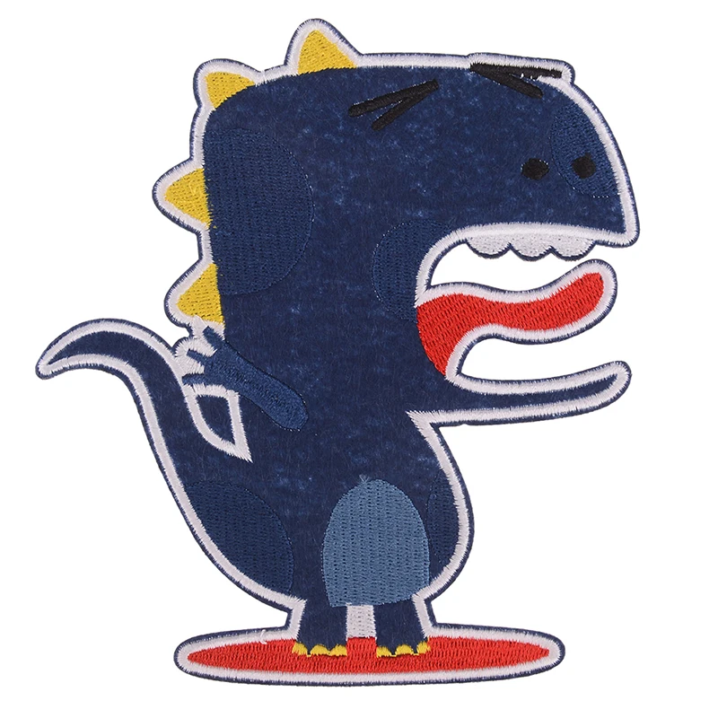 

dinosaur patches sew fabric sticker badge embroidered iron on patch diy