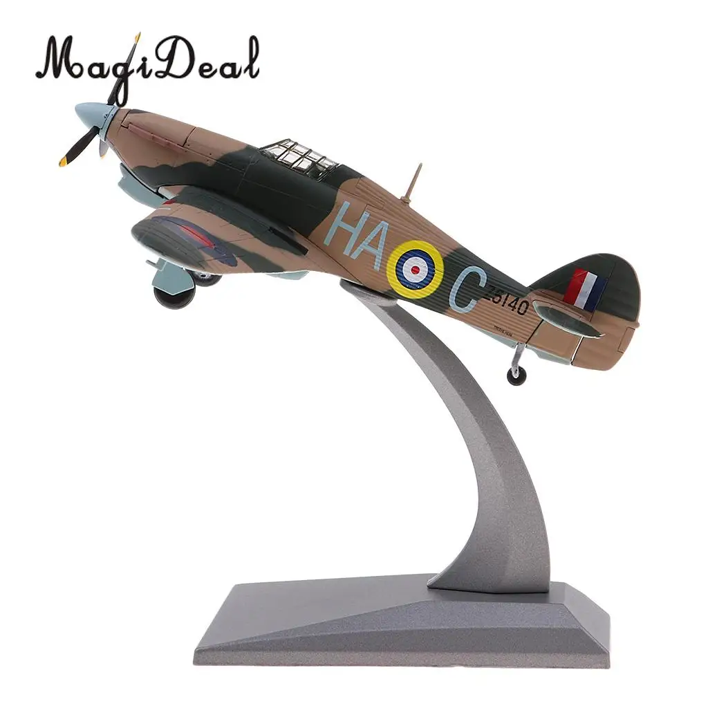 1: 72 Масштаб сплав металлическая модель Hawker Hurricane Mk HB литой самолет домашний Декор Орнамент