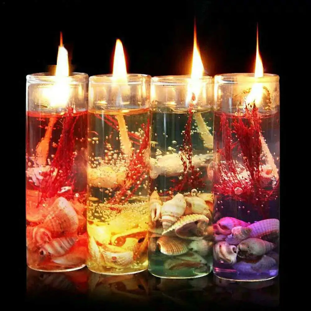 Romantic Candle Crystal Jelly Candle Wedding Valentine's Day Candles Aromatherapy Sea Jelly Birthday Celebration Lover Decoratio