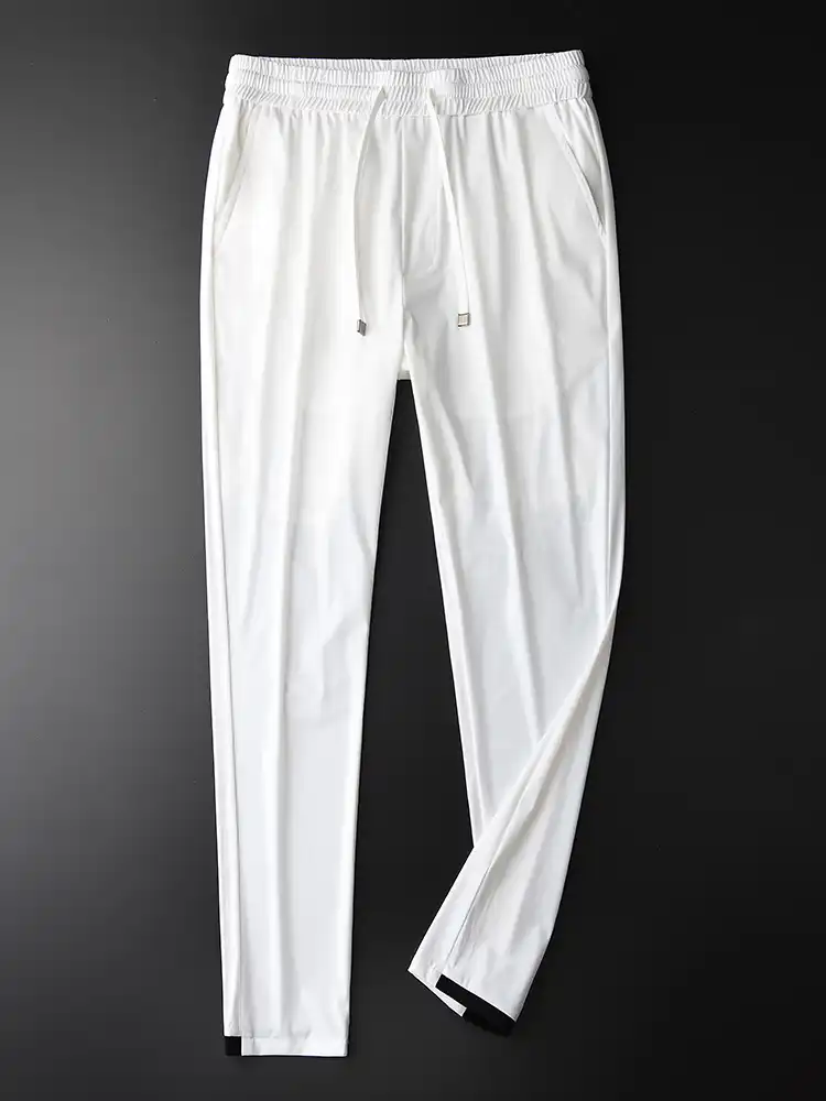 plus size black and white pants