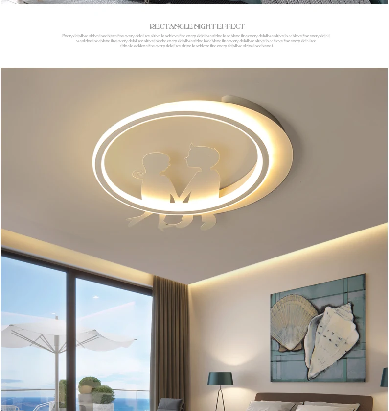 LICAN Metal Avize Lustre lighting приспособление для домашнего декора 110 В 220 В Мультяшные современные светодиодные потолочные лампы для детской спальни