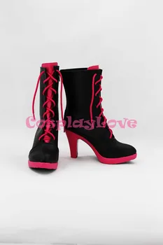 

Custom Made Japanese Anime lots of laugh Hatsune Miku High Heel Cosplay Boots Shoes For Christmas Halloween