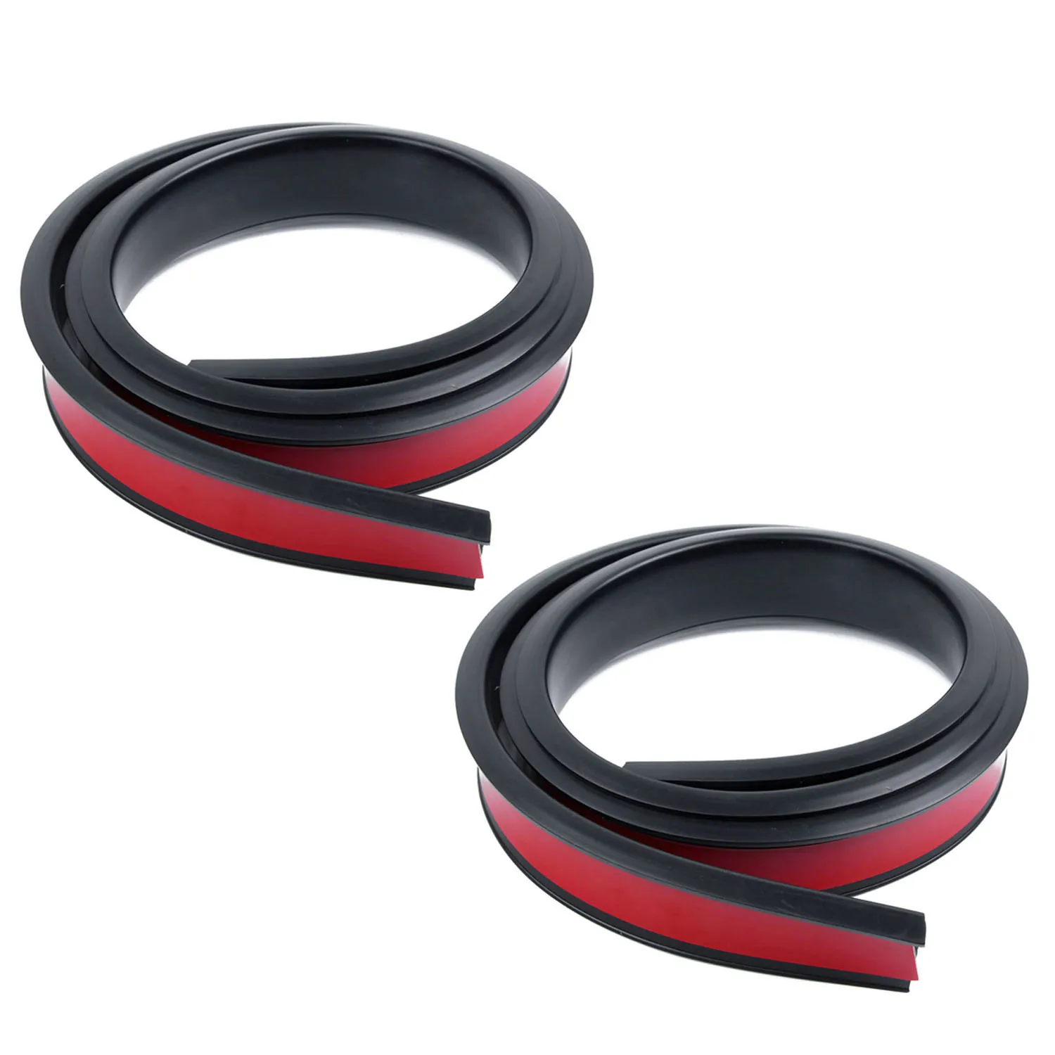 

Black 2 Pcs 1.5m Car SUV Wheel Side Anti-Collision Protection Strips Car Decor