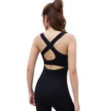 Сзади крест-накрест Фитнес Майка для занятий йогой Топы для женщин Slim Fit Sweatproof нейлон спортивная одежда жилет открытая спина