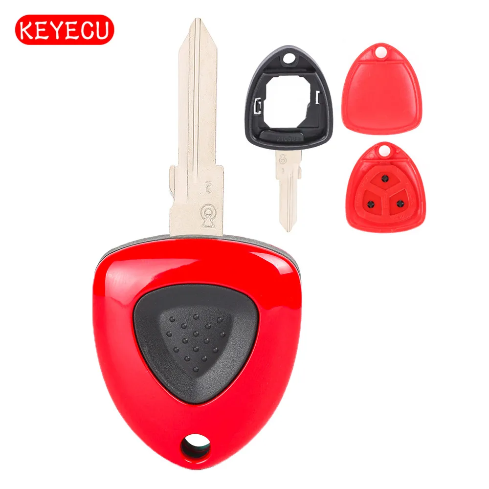 

Keyecu Replacement Remote Key Shell Case Fob 1 Button for Ferrari F430 2005-2009