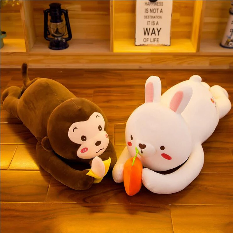

Lovely Rabbit Monkey Plush Toy Stuffed Animal Doll Soft Plush Pillow Birthday Gift For Children & Friends