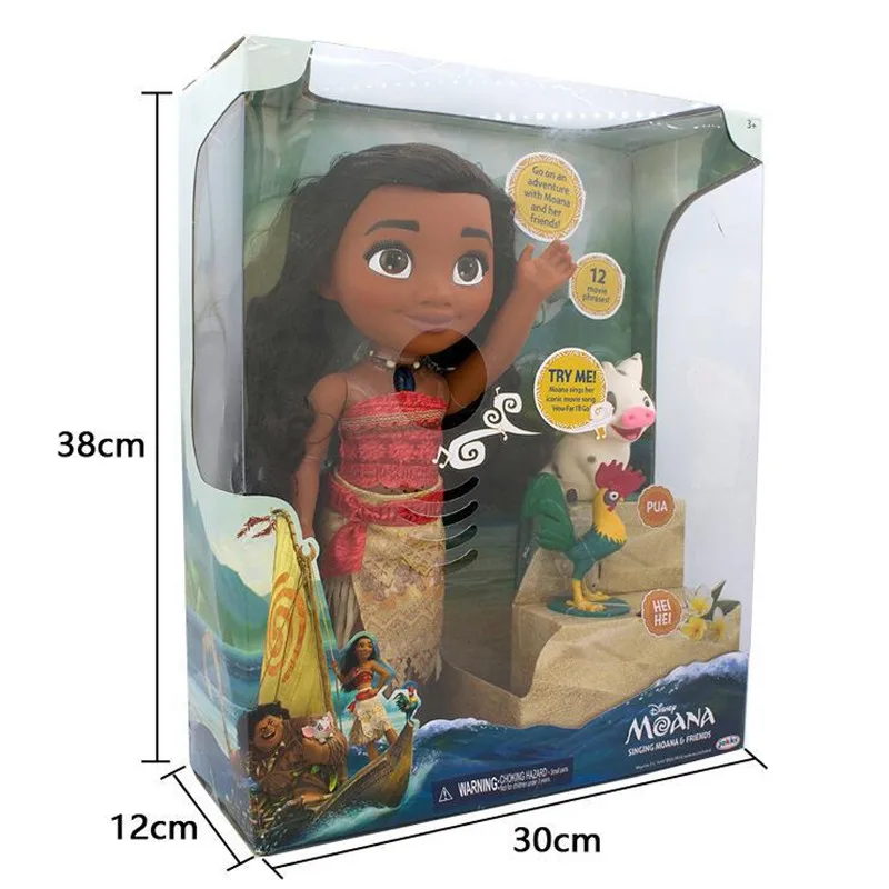 Vaiana Moana фильм Vaiana Моана принцесса Мауи главный туи Тала Heihei Pua фигурка украшения игрушки для детей подарок на день рождения - Цвет: G