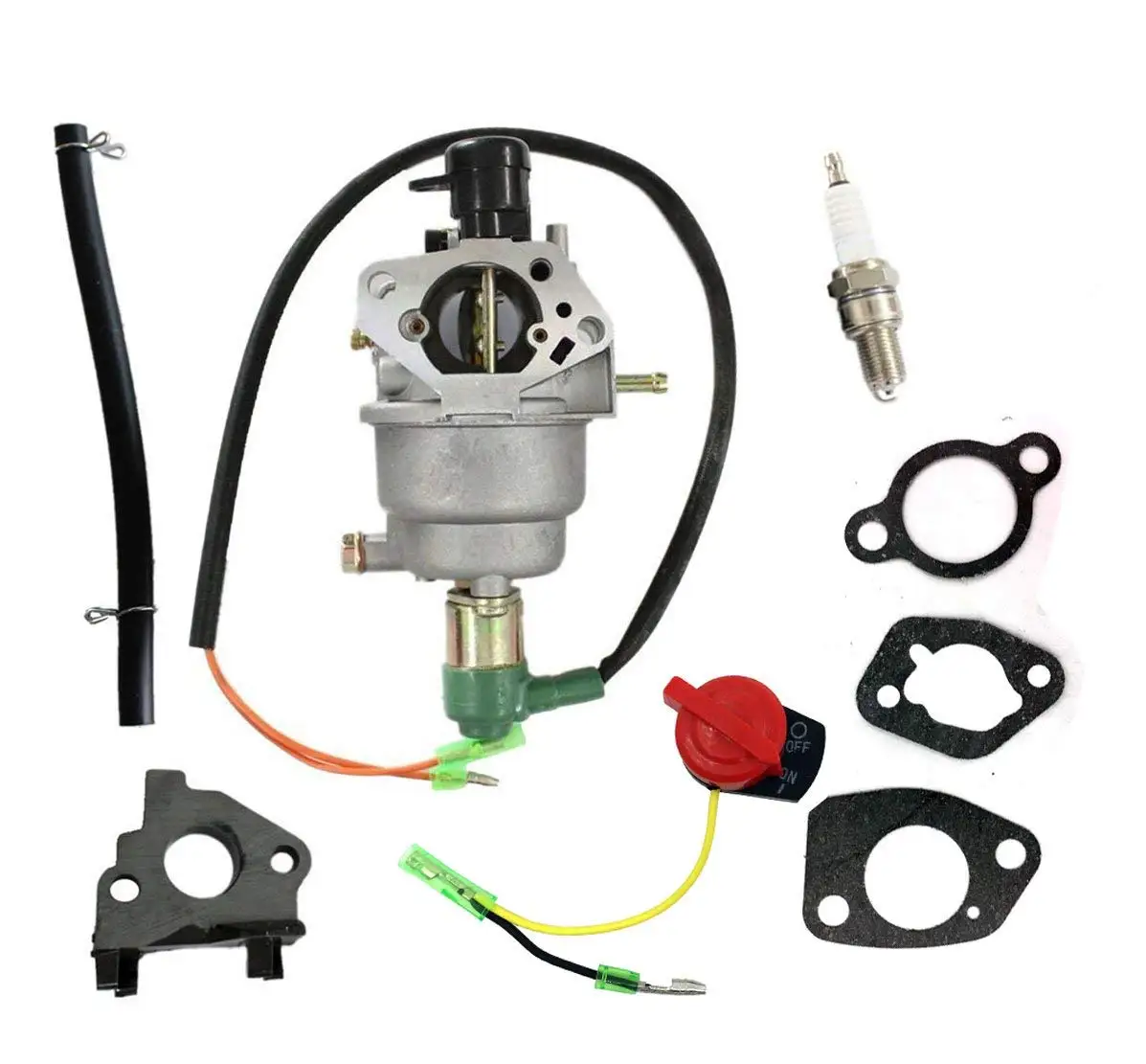 Carburetor with Intake Manifold Gasket Spark Plug for McCulloch