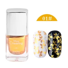 Новинка Misscheering 1 бутылка 7 мл Желтый лак для ногтей Высокое качество штамп лак для ногтей штамповка лак спрей Pretty