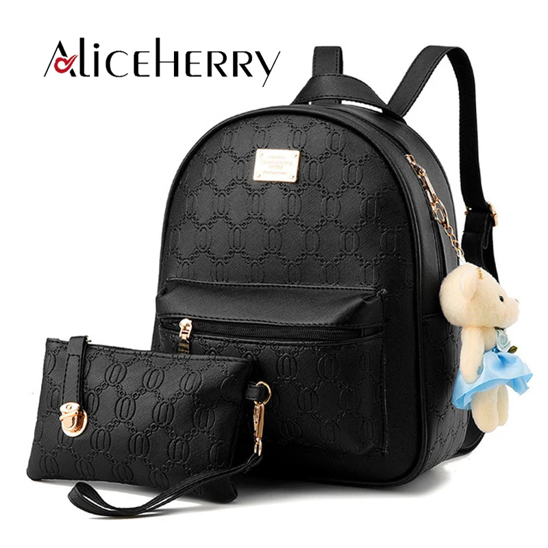 Fashion Korean Designed Brand Backpack Women Backpack Leather School