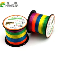 300 м HengJia бренд многоцветная супер сильная многоволоконная PE плетеная леска высокого качества плетеная проволока