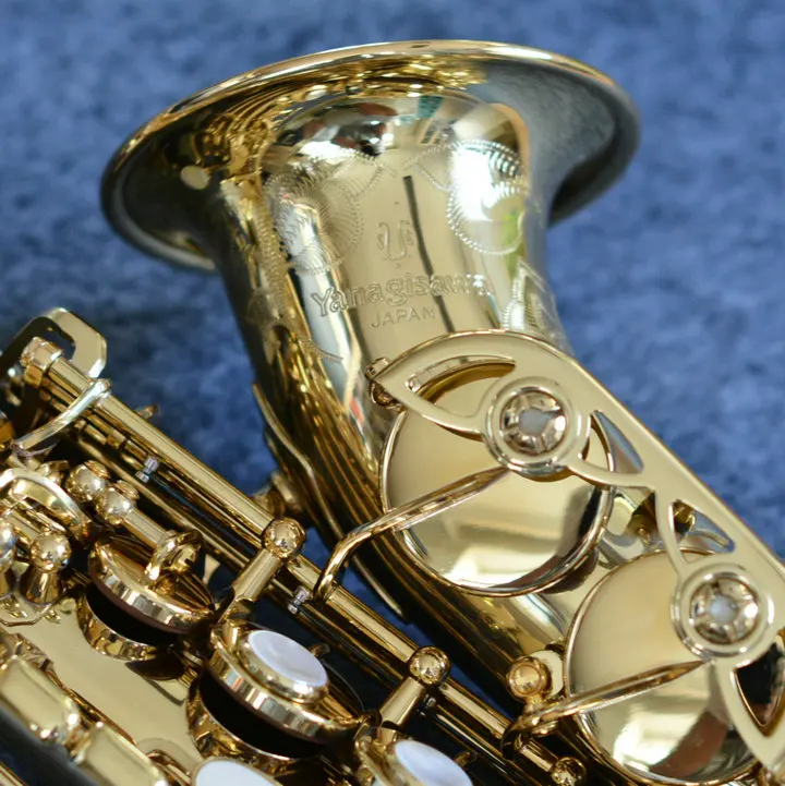 New Yanagisawa SC 991 High Quality Soprano Saxophone Brass Gold Plated Music Instruments Sax