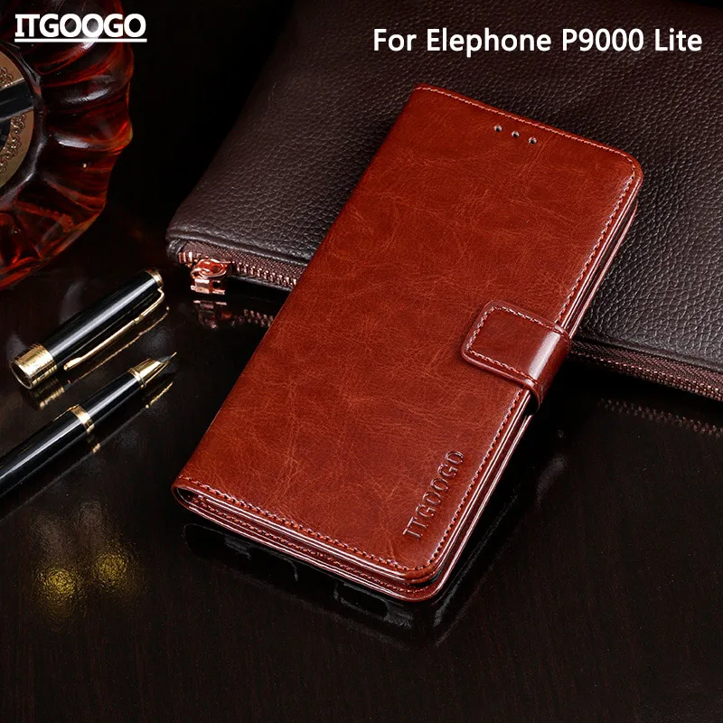 Чехол для Elephone P9000 Lite чехол Высокое качество Флип кожаный крышка Капа телефон