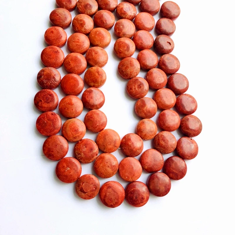 

3 strands/lot 12 mm Coral Coin Beads Red Sponge Coral Beads Fashion Jewelry Beads DIY 40cm/strand,Free shipping