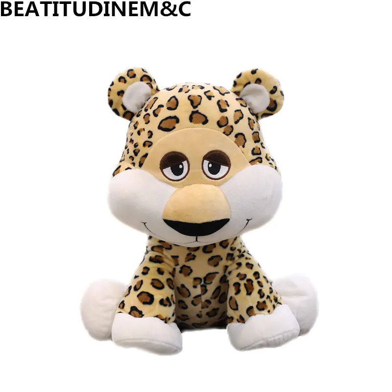 New High Qualit Cute Cartoon Jaguar Leopard Animal Plush Toy ,Baby