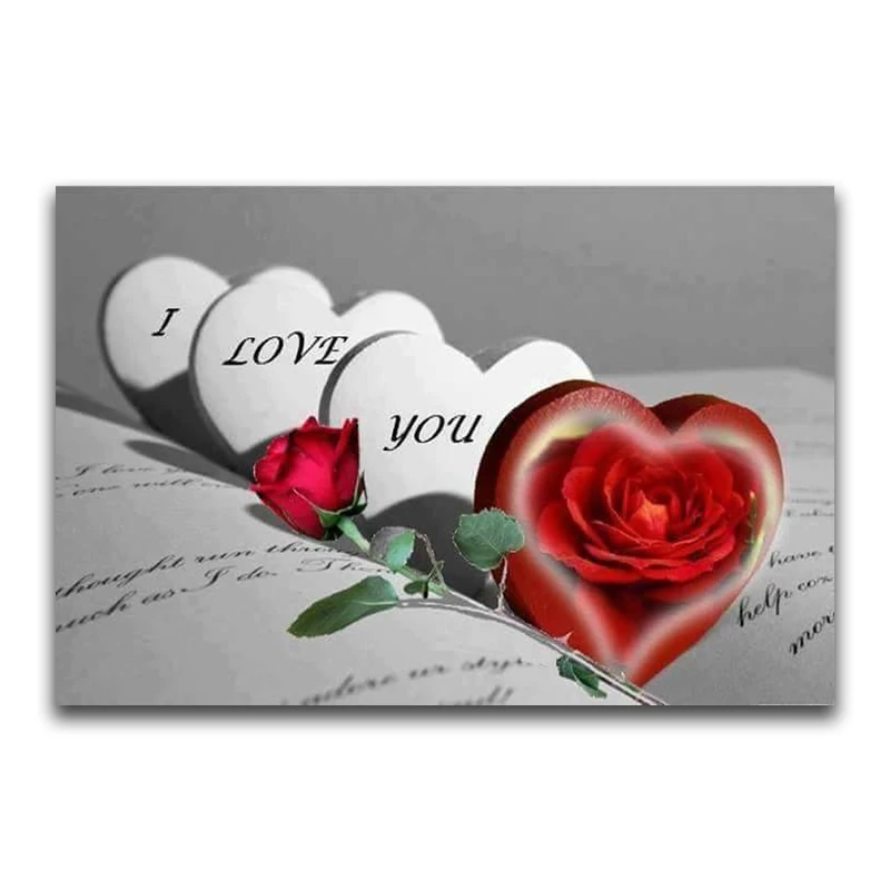 Full Round Diamond mosaic scenery Full Square Diamond embroidery Cross stitch Love 5D DIY Diamond painting book