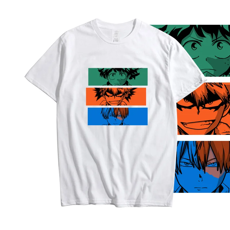 Cosroad Boku No My Hero Academia Midoriya Izuku One for All T Shirt Men Cotton Summer T-shirts1 (7)