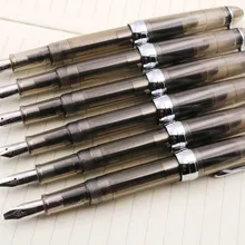 Пластиковая прозрачная серая студенческая практика каллиграфии параллельная широкая авторучка