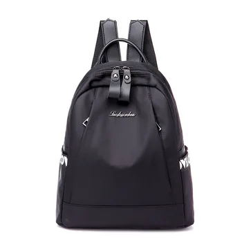 

Girl Shoulder Bag Lady Simple Backpack Pack Solid Color Canvas Washable Wear Practical Street and Leisure Unisex Backpack